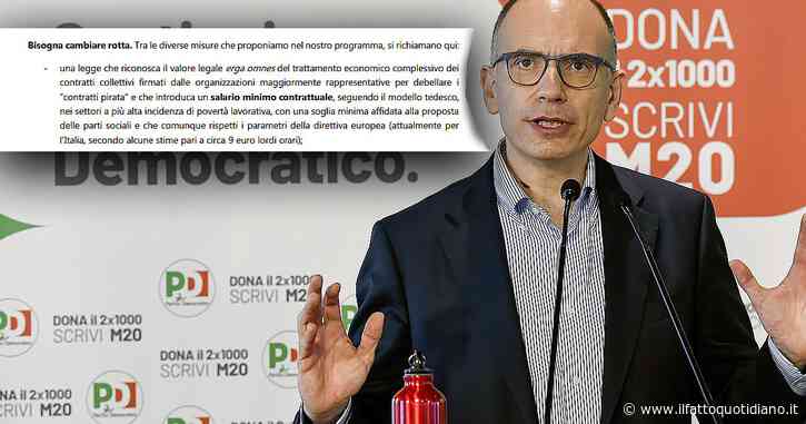 Salario minimo, la proposta Pd: mix di modelli in contraddizione tra loro, per arrivare alla stessa cifra chiesta da M5s (9 euro all’ora)