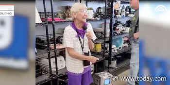 Video of Ohio senior citizen doing karaoke performance at Goodwill goes viral