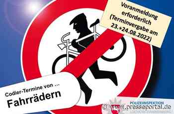 POL-LG: ++ "Endspurt" im Landkreis Lüchow-Dannenberg -> die letzten Codiertermine für das Jahr 2022 - Termine in Hitzacker, Dannenberg, Clenze und Lüchow - nur mit Voranmeldung ++ - Presseportal.de
