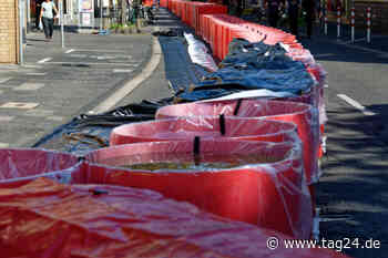 Modell der Zukunft? Mobiles Hochwasser-Schutzsystem erstmals in Bonn aufgestellt und getestet - TAG24