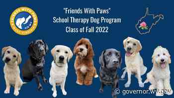 Governor and First Lady Justice announce next seven schools to receive Friends With Paws therapy dogs for Fall 2022 - Governor Jim Justice