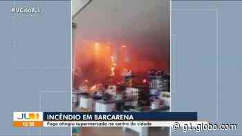 Incêndio atinge supermercado em Barcarena, no Pará - Globo.com