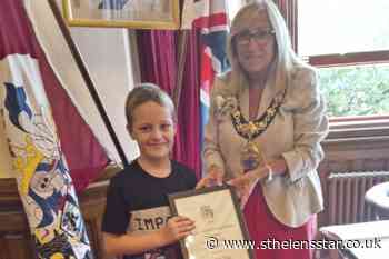 7-year-old receives award from Mayor of St Helens after work to help the homeless - St Helens Star