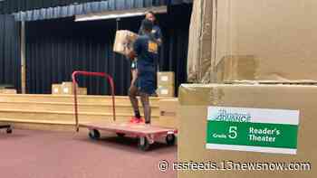 Military members help prepare Norfolk classrooms ahead of the first day of school