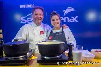 Claude Troisgros e Jessica Trindade arrancam suspiros e risadas do público no Auditório Sesc | Senac - Yahoo Noticias