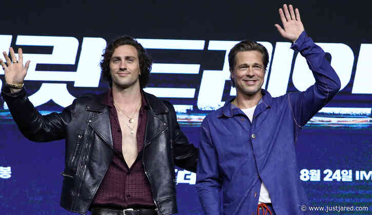 Brad Pitt & Aaron Taylor-Johnson Resume Their 'Bullet Train' Press Tour with South Korea Stop!