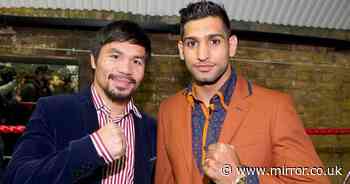 Amir Khan receives exhibition fight offer from boxing legend Manny Pacquiao - The Mirror