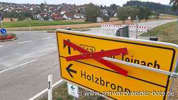 Sperrung bei Holzbronn: Straße wird erst Anfang September wieder freigegeben