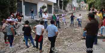 Reanudan trabajos de pavimentación en Lomas de San Antón, Cuernavaca - Diario de Morelos