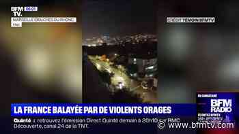 De Lyon à Marseille, de violents orages ont pris de court les riverains - BFMTV