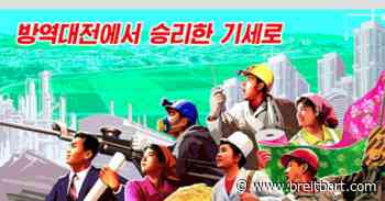 North Korea Celebrates Alleged End of Coronavirus Pandemic with Communist Posters - Breitbart