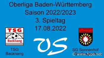 BKZ-Video vom Spiel: TSG Backnang - SG Sonnenhof Großaspach - FuPa