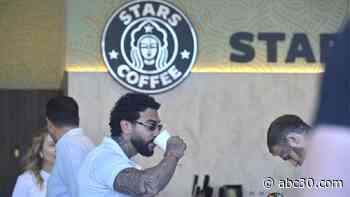 Starbucks replaced in Russia by similar-looking 'Stars Coffee'