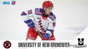 Rangers' Nolet commits to UNB – Kitchener Rangers - Kitchener Rangers