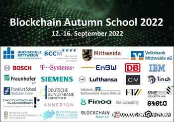Mittweida: Blockchain Autumn School 2022 öffnet ihre Pforten - BTC-ECHO | Bitcoin & Blockchain seit 2014
