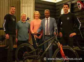 Vaughan Gething visits Machynlleth bike maker Atherton - Powys County Times