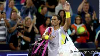Rafael Nadal loses against Borna Ćorić in Cincinnati on return from injury - CNN
