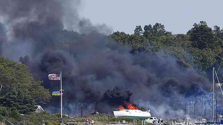 Large fire consumes boats, buildings, vehicles at boatyard