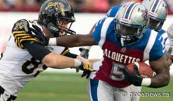 Hamilton Tiger-Cats look to take down Montreal Alouettes in battle of 2nd-place teams