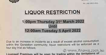 Police in WA town ban sale of certain varieties of cask wine - 9News