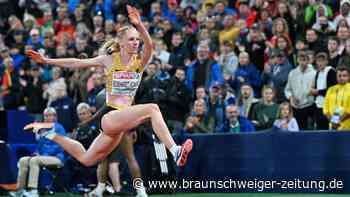 Dreispringerin Eckhardt-Noack hauchdünn an Bronze vorbei