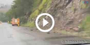 Atenção motorista: pedras caem na BR-282, em Nova Itaberaba - ND Mais