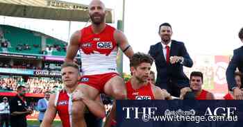 ‘We just love him’: Swans set for a bittersweet reunion with retiring Hannebery - The Age
