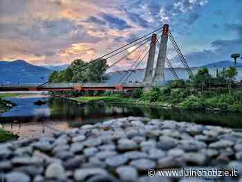 Il ponte di Germignaga al tramonto, la foto è di Delia Ilona Ciocoiu - Luino Notizie