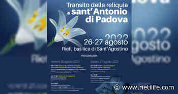La reliquia di Sant'Antonio in città: eventi a Sant'Agostino - Rieti Life