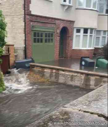 Videos show Chingford flash flooding