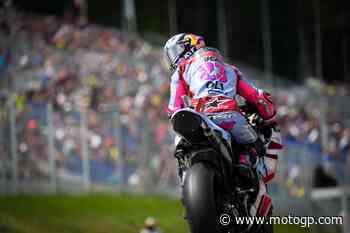 Bastianini detta il passo in FP4, Bagnaia a terra