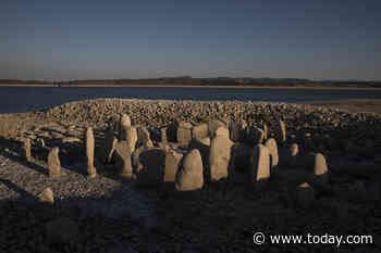 ‘Spanish Stonehenge’ emerges from drought-hit dam