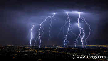 Mom is killed by lightning while waiting to pick up her child at school