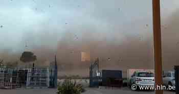 Zandstorm raast over de Kempen - Het Laatste Nieuws