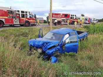 Six people taken to hospital after two-vehicle crash in rural south Ottawa - Ottawa Citizen
