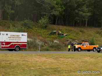 NH DOT Mower Flips, Crashes On I-393 In Concord - Concord, NH Patch