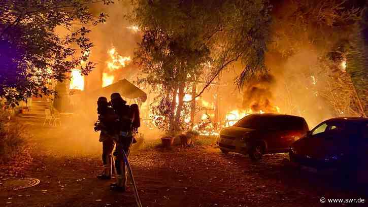 Hoher Sachschaden bei Großbrand in Weinheim Ritschweier - SWR Aktuell