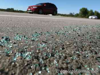 Leduc woman, 59, killed in collision with moose on Highway 21, two others hurt - Edmonton Journal