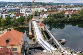 Bau der Radbrücke Ost: Auf beigem Grund über den Fluss - tagblatt.de