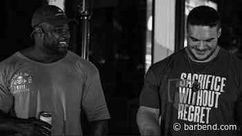 Check Out Brandon Curry and Nick Walker Train Shoulders Together - BarBend