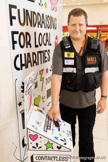 Charity wall is latest phase of Blackburn Mall and hospice link-up