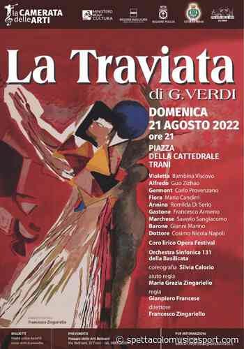 Cento artisti tra musicisti e cantanti in scena domenica 21 agosto per “La Traviata” in Piazza Duomo con L'Orchestra Sinfonica 131 della Basilicata - SpettacoloMusicaSport