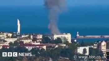 Ukraine war: Drone attack targets Russian Black Sea fleet in Crimea