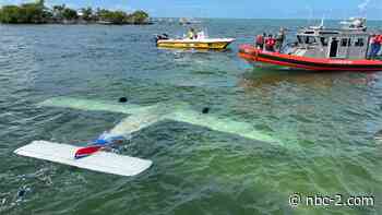 2 people saved after plane crashes in waters off of Marathon - NBC2 News