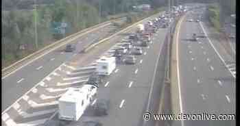 Two lanes closed on M5 after crash near Exeter service station - updates - Devon Live