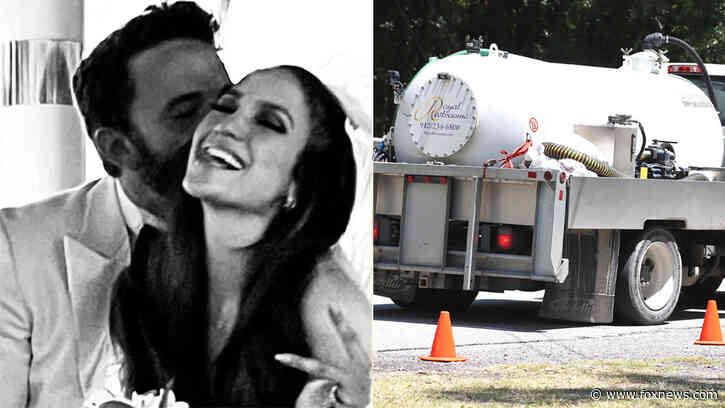 Ben Affleck, Jennifer Lopez prepare for wedding as porta potty with AC arrives