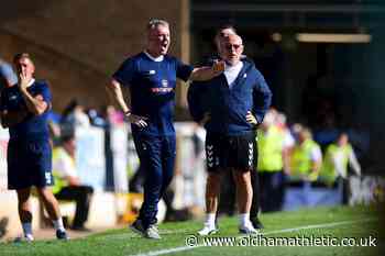 Sheridan After Defeat At Southend - News - oldhamathletic.co.uk