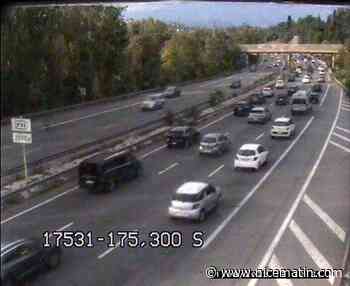 Un accident entre trois véhicules crée des bouchons sur l'A8