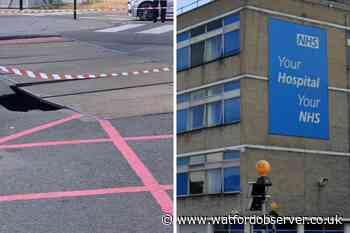 Watford General Hospital sinkhole reported