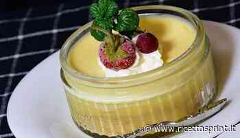 Crema fredda limone e menta, fresca golosità per fine pasto - RicettaSprint